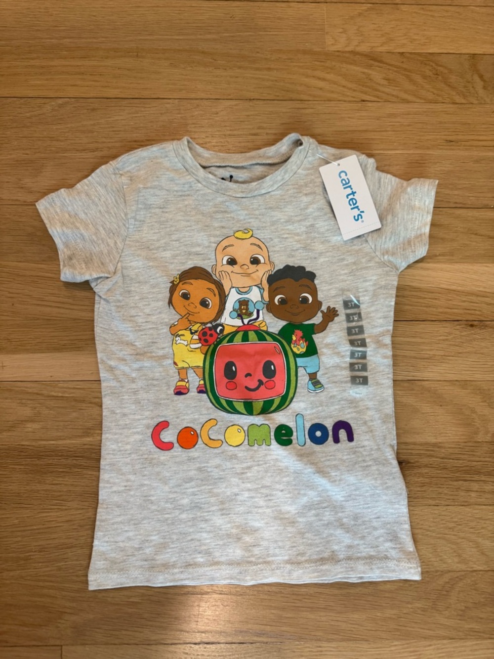 Carter's Gray CoComelon Rainbow Graphic Tee